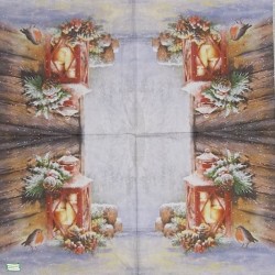 1serviette Paysage Enneigé-19