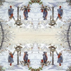 1serviette Paysage Enneigé-46