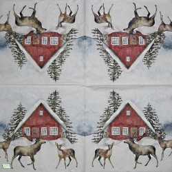1serviette Paysage Enneigé-47