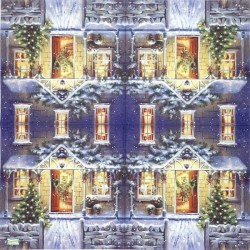 1serviette Paysage Enneigé-55