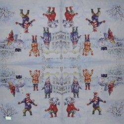 1serviette Paysage Enneigé-67