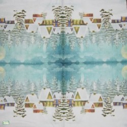 1serviette Paysage Enneigé-74