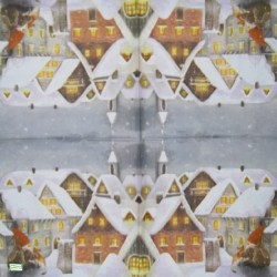 1serviette Paysage Enneigé-76