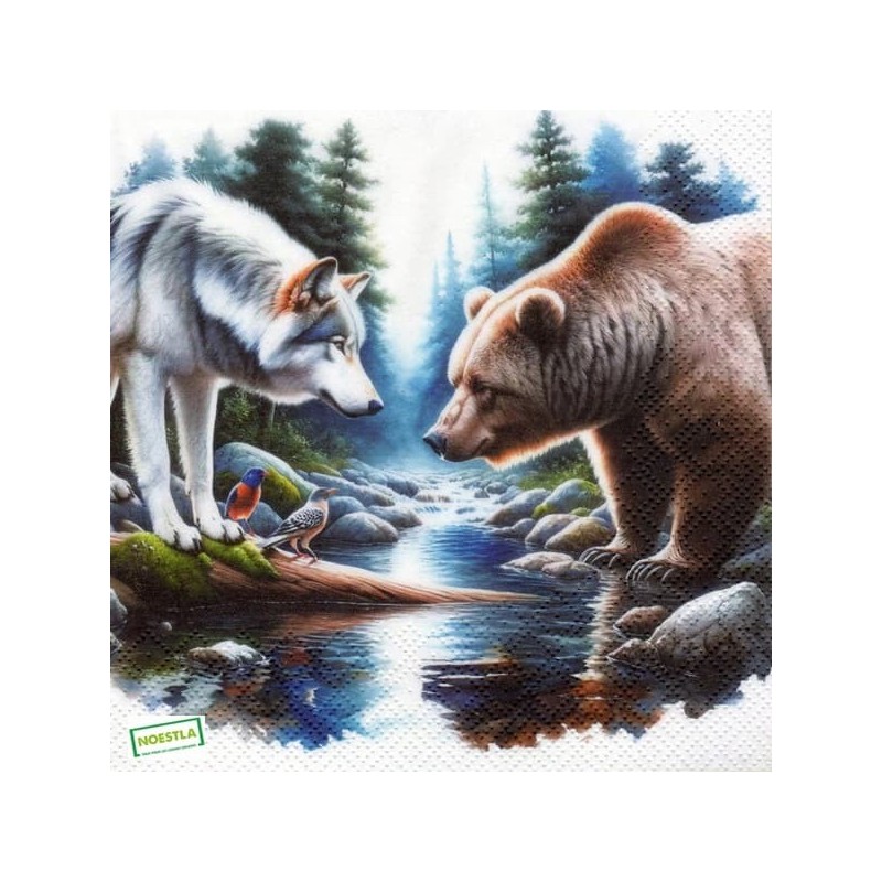 1serviette papier Animaux-68