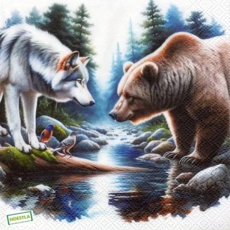 1serviette papier Animaux-68