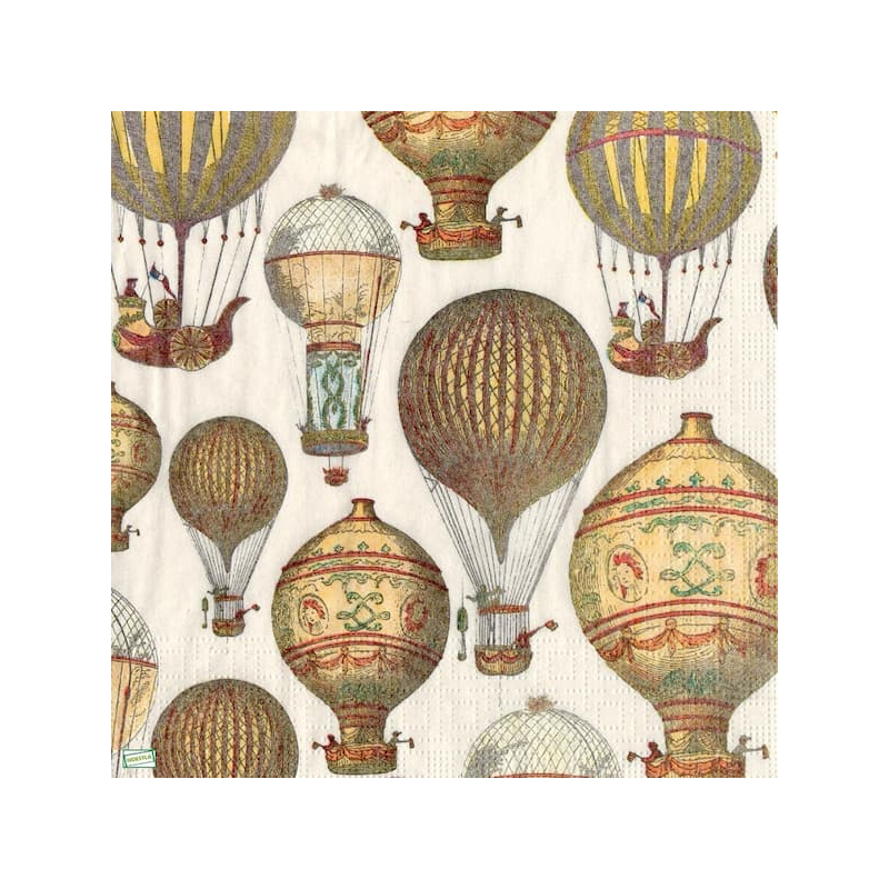 1 serviette Montgolfières -11