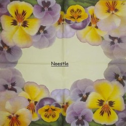 1serviette papier Pensées-7