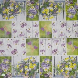 1serviette papier Pensées-8