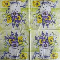 1serviette papier Pensées-14