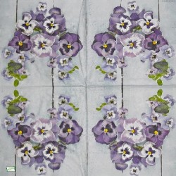 1serviette papier Pensées-15