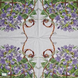 1serviette papier Violettes-37
