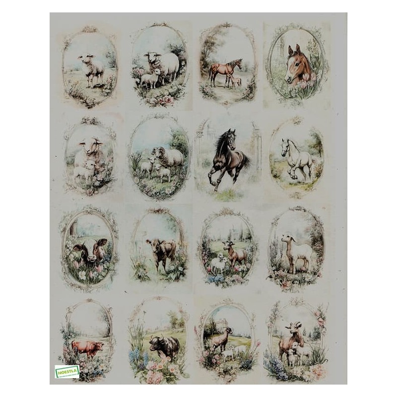 1papier de riz Animaux-R2575