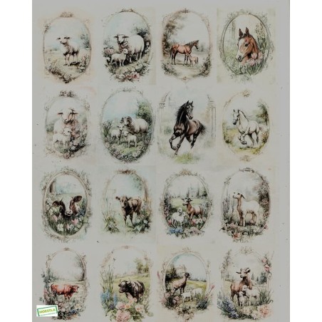 1papier de riz Animaux-R2575