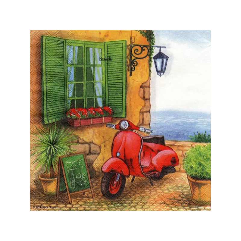 1 serviette La Vespa -16