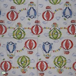 1 serviette Montgolfières -17