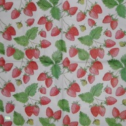 1 serviette Les fraises -24