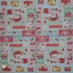 1 serviette Les cerises -35