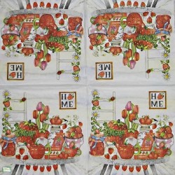 1 serviette Les fraises -29