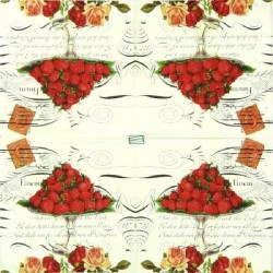 1 serviette Les fraises -41