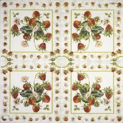 1 serviette Les fraises -43