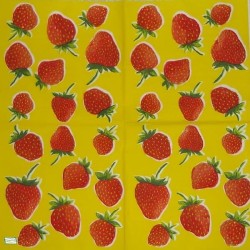 1 serviette Les fraises -55