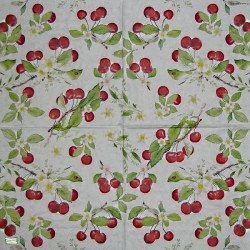 1 serviette Les cerises -62