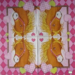 1serviette papier Chevaux-28