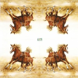 1serviette papier Chevaux-20