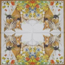 1serviette papier Chevaux-56