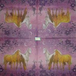 1serviette papier Chevaux-29