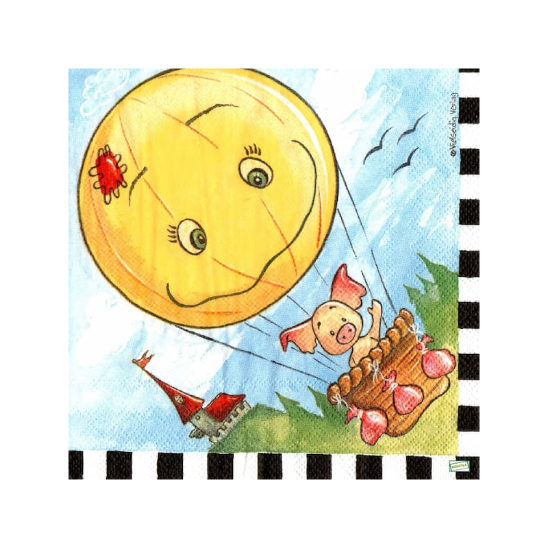 1 serviette Animaux Ferme-72