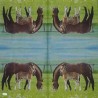 1serviette papier Chevaux-50
