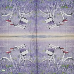 1 serviette papier Lavande -2