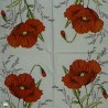 1 serviette Coquelicots -7