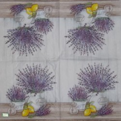 1 serviette papier Lavande -12