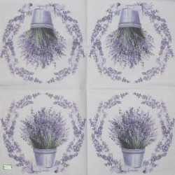 1 serviette papier Lavande -21
