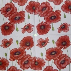 1 serviette Coquelicots -71