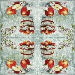 1 serviette Les Pommes-12