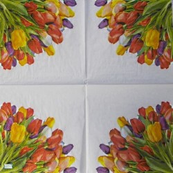 1 serviette papier Tulipes -8