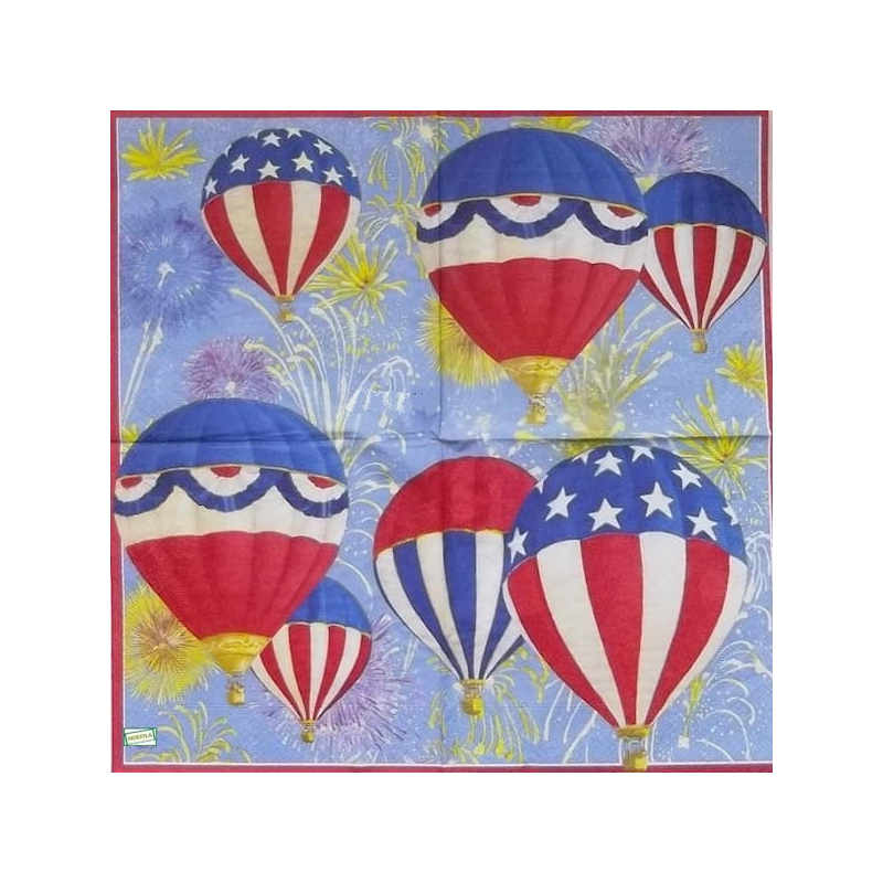 1 serviette Montgolfières -22