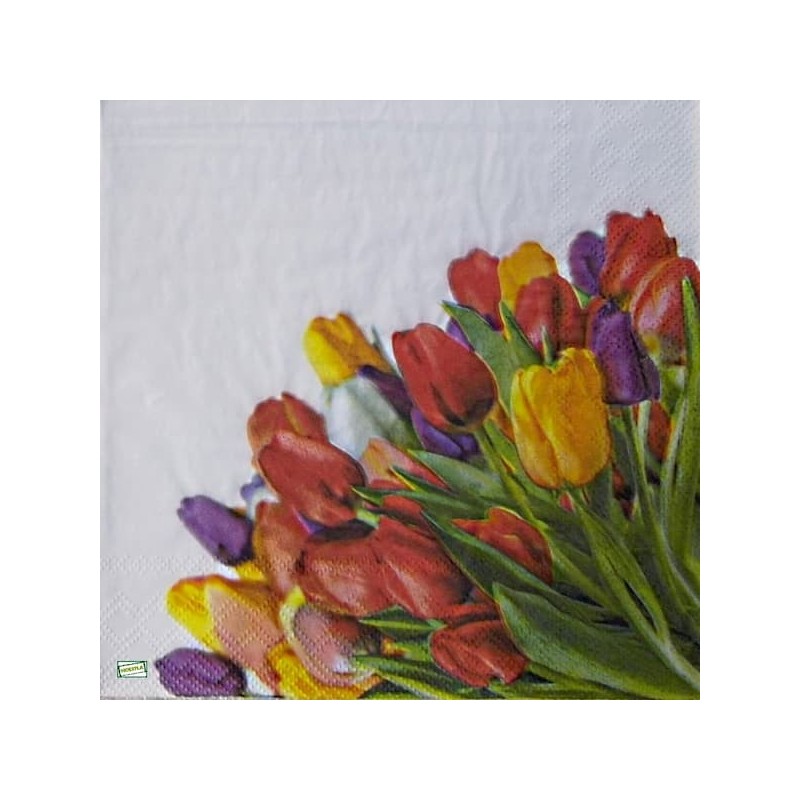 20 serviettes Fleurs -L71