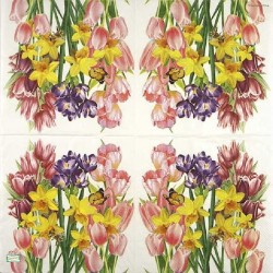 1 serviette papier Tulipes-32