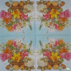 1 serviette papier Tulipes-33