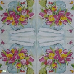 1 serviette papier Tulipes-52
