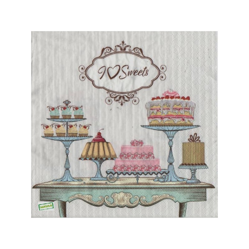 1 serviette Patisseries -127