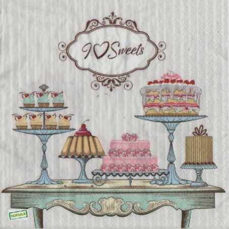 1 serviette Patisseries -127