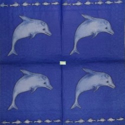 1 serviette Les Dauphins -46