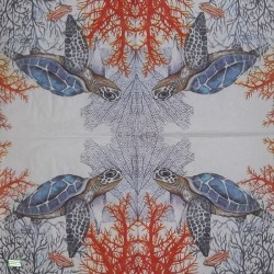 1 serviette Tortue de mer-56