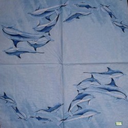 1 serviette Les Dauphins -90
