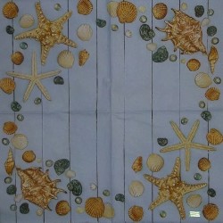 1 serviette Coquillages -105